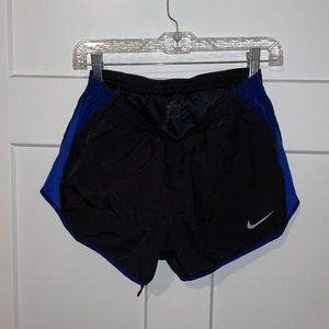 Black and Blue Nike Dri-Fit Running Shorts